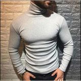 TK Moda Erkek Boğazlı Kazak - Standart - Bej