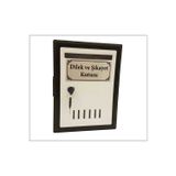 TK WOOD CRAFTS Kilitli Plastik Dilek Ve Şikayet Kutusu