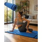 TKÇ 10 mm Yoga Matı Kaymaz Yüzey Çift Taraflı Kullanım Dayanıklı Eva Fitness Minderi
