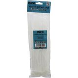 Tkç 100PCS Beyaz 3.6X250MM Plastik Cırt Kelepçe (5492)
