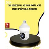 TKÇ 1080P Görüntü Kaliteli Wi-Fi Ampul Tipi Güvenlik Kamerası