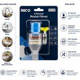 TKÇ 12 Adet Musluk Ucu Filtresi 6 Katmanlı - Taşlı 360° 16-19MM Tüm Musluklara Uyum Kireçlenme Yap