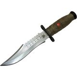 TKÇ 1522 Haki Komando Bıçağı 30CM - Tırtıklı Sırt, Kılıflı