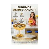 TKÇ 2'li Profesyonel Inox Gold Paslanmaz Çelik Ayaklı Dondurma ve Tatlı Sunum Kasesi Seti 723150 - Çok Renkli
