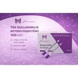 TKÇ 30G x 8mm 1 ml Tek Kullanımlık Hassas Uçlu Botoks Enjektörü 100 Adet 1 Kutu - Beyaz - 2