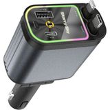 TKÇ 4’ü 1 Arada Çift USB Bağlantı Çakmaklık, Type-C Hızlı Şarjlı 66W,GERI Çekilebilir Araç