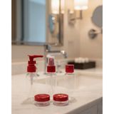TKÇ 5’li Seyahat Boy Kozmetik Şişe Seti 30 ml Çantalı Organizer