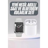 TKÇ Akıllı Saat Kulaklık Hediyeli Uyku ve Sağlık Takibi Yapabilen Uzun Ömürlü