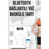 TKÇ Akıllı Tartı Dijital Baskül Yağ Su Kas Vücut Kitle Kilo Ölçer Tartı