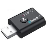 TKÇ Ally 2in1 Bluetooth 5.0 Mini USB Adaptör+Fm TRANSMITTER-(5775) - Siyah
