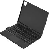 TKÇ Apple Ipad Pro 11 (2024) F11 Ats Kılıf Magic Dönen Klavyeli Tablet Kılıf - Siyah - Çok Renkli