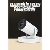 TKÇ Ayaklı Projeksiyon Taşınabilir Mini Projektör Sinema Projektörü Android - Renkli