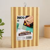 TKÇ Bambu Kesme Tahtası 22X32X1.3 cm Metal Kulplu