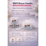 TKÇ B&m Beyaz Vazelin Nemlendirici Cilt Bakım Kremi Çok Amaçlı Yoğun Nemlendirici 2 Adet