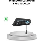 TKÇ BT22 Kask Bluetooth Kulaklık 5.0 Gürültü Engelleyici ve Eller Serbest Kullanım - Standart - Renkli