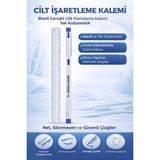 TKÇ Cilt Işaretleme Kalemi Steril Cerrahi Marker Kalem 1 Adet - Beyaz - 2