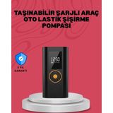 TKÇ Çok Amaçlı Dijital Lastik Pompası Araç Bisiklet Top Uyumlu - Renkli