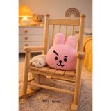 TKÇ Dekoratif Pelüş Tavşan Çocuk Yastığı 25X30 cm Pembe - 1