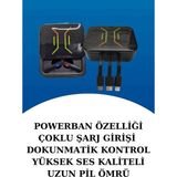 TKÇ Dijital Göstergeli Bluetooth Kulaklık ve Bildirim Görebilen Akıllı Saat Alarm ve Titreşim