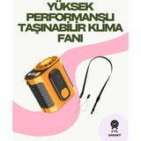 TKÇ Dijital Göstergeli Turbo Taşınabilir Fan – USB Type-C, 3 Serinlik Modu