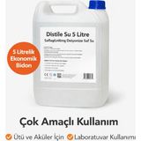 TKÇ Distile Su 5 Litre Saflaştırılmış Deiyonize Saf Su Çok Amaçlı Kullanım 1 Adet - Beyaz - 2