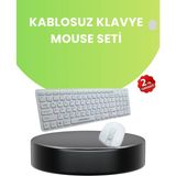 TKÇ Ergonomik Kablosuz Klavye Mouse Takımı - Tam Boy, Sessiz ve Güvenilir - Renkli