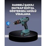 TKÇ Güçlü Şarjlı Matkap Vidalama Çift Batarya - Renkli
