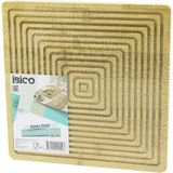 Tkç Kare Çift Taraflı=düz - Kanallı Ahşap Bambu Sunum Tepsi 28X28CM (5492)