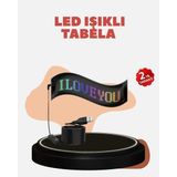 TKÇ Kayan Yazı Destekli Rgb LED Reklam Paneli USB ile Kolay Kurulumlu