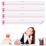 TKÇ Kılavuz Çizgili Akıllı Kağıt Yazı Tahtası Duvarda Iz Bırakmaz Statik Yeni Müfredata Uygu