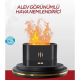 TKÇ LED Işıklı Buhar Makinesi Alev Efektli Kumandalı Oda Nemlendirici - Renkli