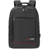 TKÇ Mack MCC-006 15.6" Offıce USB Girişli Notebook Sırt Çantası Siyah - Beyaz