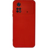 TKÇ Mey Ithalat® Poco M4 Pro 4g Kılıf Nano Içi Kadife Silikon - Kırmızı
