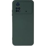 TKÇ Mey Ithalat® Poco M4 Pro 4g Kılıf Nano Içi Kadife Silikon - Koyu Yeşil