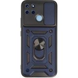 TKÇ Mey Ithalat® Realme C25Y Kılıf Pars Lens Yüzüklü Silikon - Lacivert