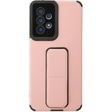 TKÇ Mey Ithalat® Samsung Galaxy A53 5g Kılıf Mega Standlı Silikon - Pudra