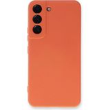 TKÇ Mey Ithalat® Samsung Galaxy S23 Plus Kılıf Nano Içi Kadife Silikon - Turuncu
