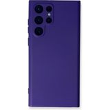TKÇ Mey Ithalat® Samsung Galaxy S23 Ultra Kılıf Nano Içi Kadife Silikon - Mor