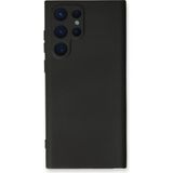 TKÇ Mey Ithalat® Samsung Galaxy S23 Ultra Kılıf Nano Içi Kadife Silikon - Siyah
