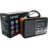 Tkç Nns NS-8897 Orta Boy Retro, Nostaljik, Ahşap Tasarım Radyo (5492)