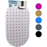 Tkç Oval - Eko Pvc +Vantuz Desen - Şeffaf Renkli 122PCS Vantuz Kaydırmaz Banyo - Küvet Paspas 33