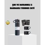 TKÇ Paslanmaz Çelik 500 ml Termos Seti – 8 Saat Isı Koruma, Vakumlu, Sızdırmaz ve Taşınabilir