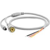 TKÇ Power Jak Kablo Dc + Bnc 60CM Beyaz HDX5530