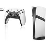 TKÇ Pro Retro Oyun Konsolu Hdmı Çift Gamepad Seti 128 GB Hafıza Kartlı 2.4g Kablosuz Beyaz Gs5 - Çok Renkli