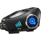 TKÇ Q28 Motosiklet Kask Bluetooth Kulaklık 1080P Kamera Interkom Kulaklık Su Geçirmez Intercom
