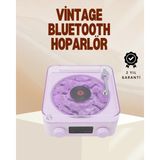 TKÇ Retro Pikap Hoparlör – Şarjlı Kablosuz Projektör ve Gece Lambası - Renkli