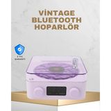 TKÇ Retro Pikap Tasarımlı Bluetooth Hoparlör – Projektörlü Şarjlı Lamba - Renkli