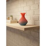 TKÇ Romantik Kalp Figürlü Süslük Vazo Modern Tasarım 15 cm - Renkli