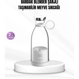 TKÇ Şarjlı Portatif Blender – Gıda Sınıfı Malzeme, 10 Kullanımlık Pil, Mini Boy ve Hafif Tasar - Renkli