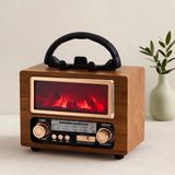 TKÇ Şarjlı Retro Bluetooth Hoparlör - Fm Radyo, Usb/tf Mp3 Çalar